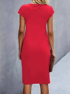 Catrien – Timeless Midi Dress with Flattering Silhouette
