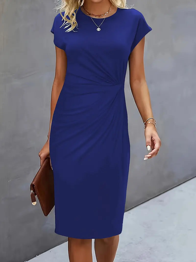 Catrien – Timeless Midi Dress with Flattering Silhouette