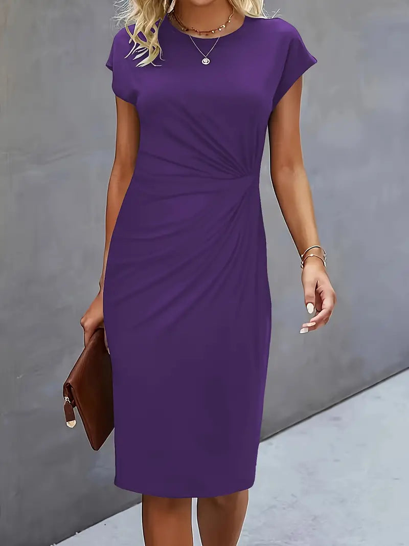 Catrien – Timeless Midi Dress with Flattering Silhouette