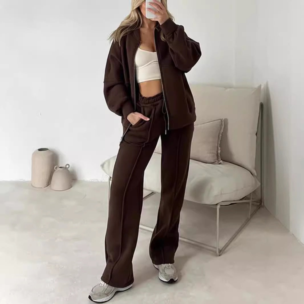 Lili | Women's Two-Piece Zip Jacket & Trousers Set