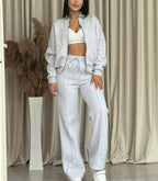 Lili | Women's Two-Piece Zip Jacket & Trousers Set