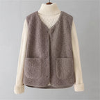 Body - Women's Soft Gilet with Buttons and Pockets