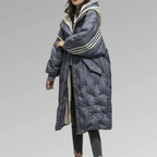 Lia | Women's Oversized Quilted Winter Long Jacket Cut