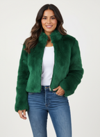 Faux Fur Short Women's Jacket - Emma