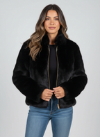 Faux Fur Short Women's Jacket - Emma