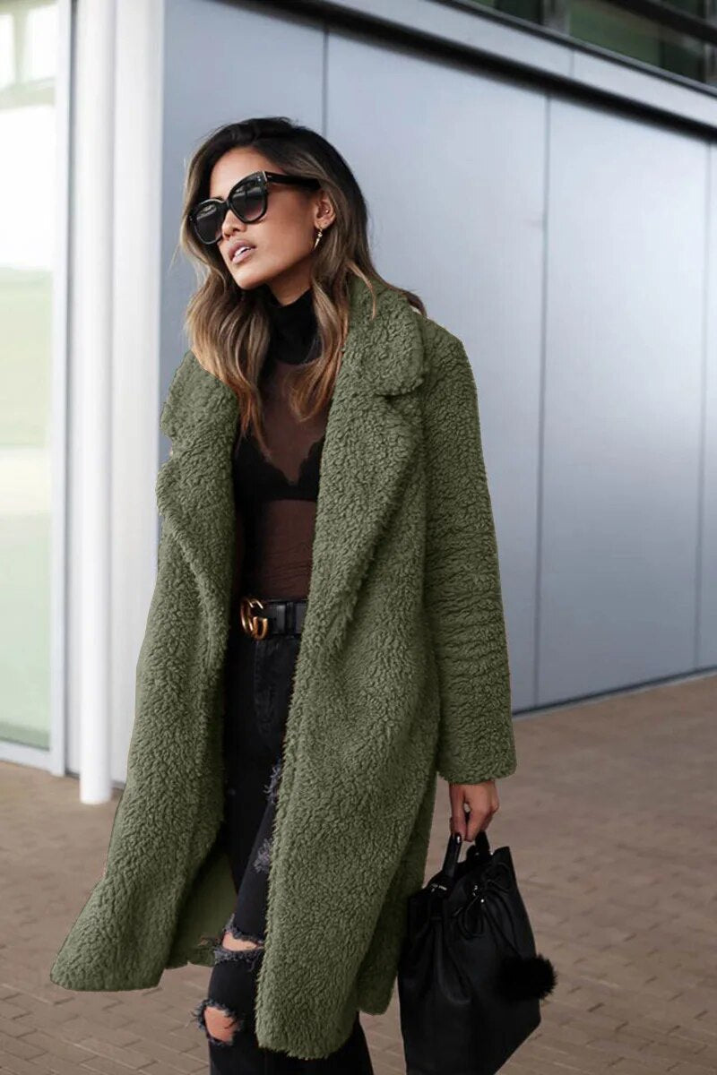 Janice | Long fleece winter coat