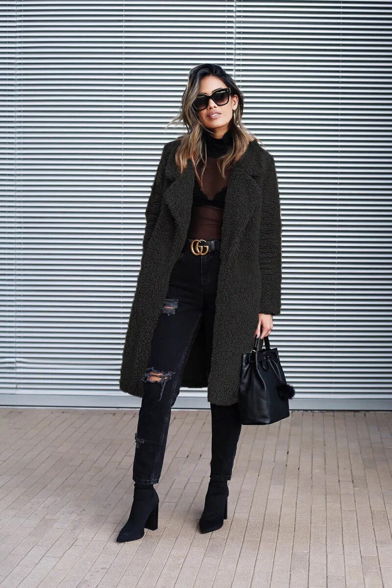 Janice | Long fleece winter coat