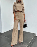 Carice | Elegant Tailored Wide-Leg Jumpsuit