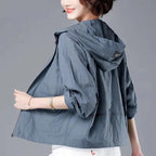 Robin | Women's Windproof Rain Jacket with Hood Loose Fit