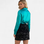 Lia | Women’s Silky Satin Shirt – Chic Everyday Luxury