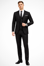Liam | Men Slim Fit Notch Lapel 3 Piece Wedding Guest Suit