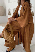 Elena | Pleated Kimono Set, Two-Piece