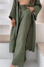 Elena | Pleated Kimono Set, Two-Piece