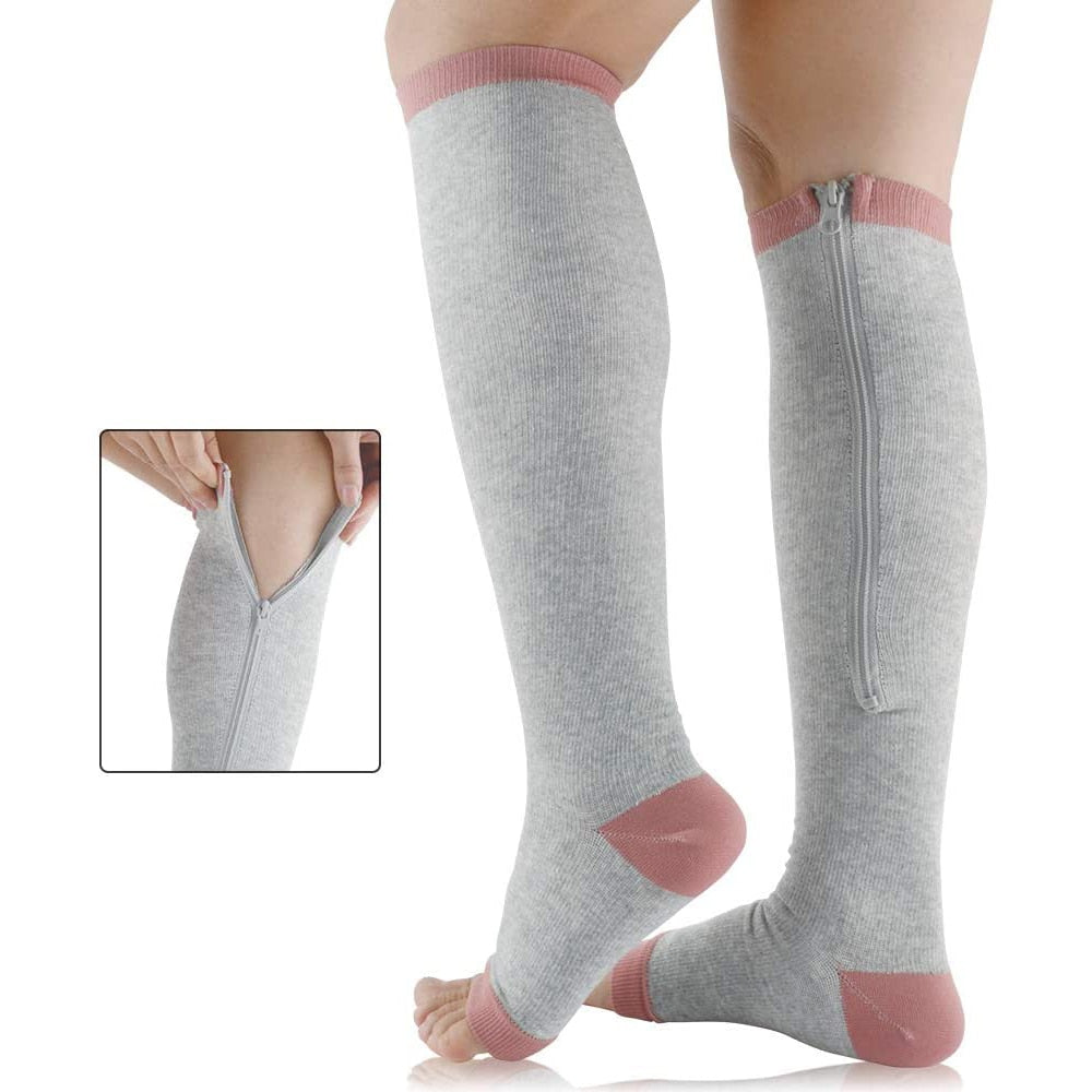 Support Compression Stockings with Zipper - Alex