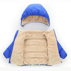 Charlie |  Baby Children Jackets Winter Thick Jackets for Boys Warm Plush Thicker Outerwear for Girls Fur Hood Children's Clothing Snowsuit