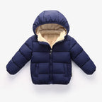 Charlie |  Baby Children Jackets Winter Thick Jackets for Boys Warm Plush Thicker Outerwear for Girls Fur Hood Children's Clothing Snowsuit