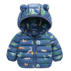 Charlie | Winter Children Warm Down Jackets Boys Girls Zip Jackets Kids Short Outerwear with Hood Baby Clothing 1-6 Years