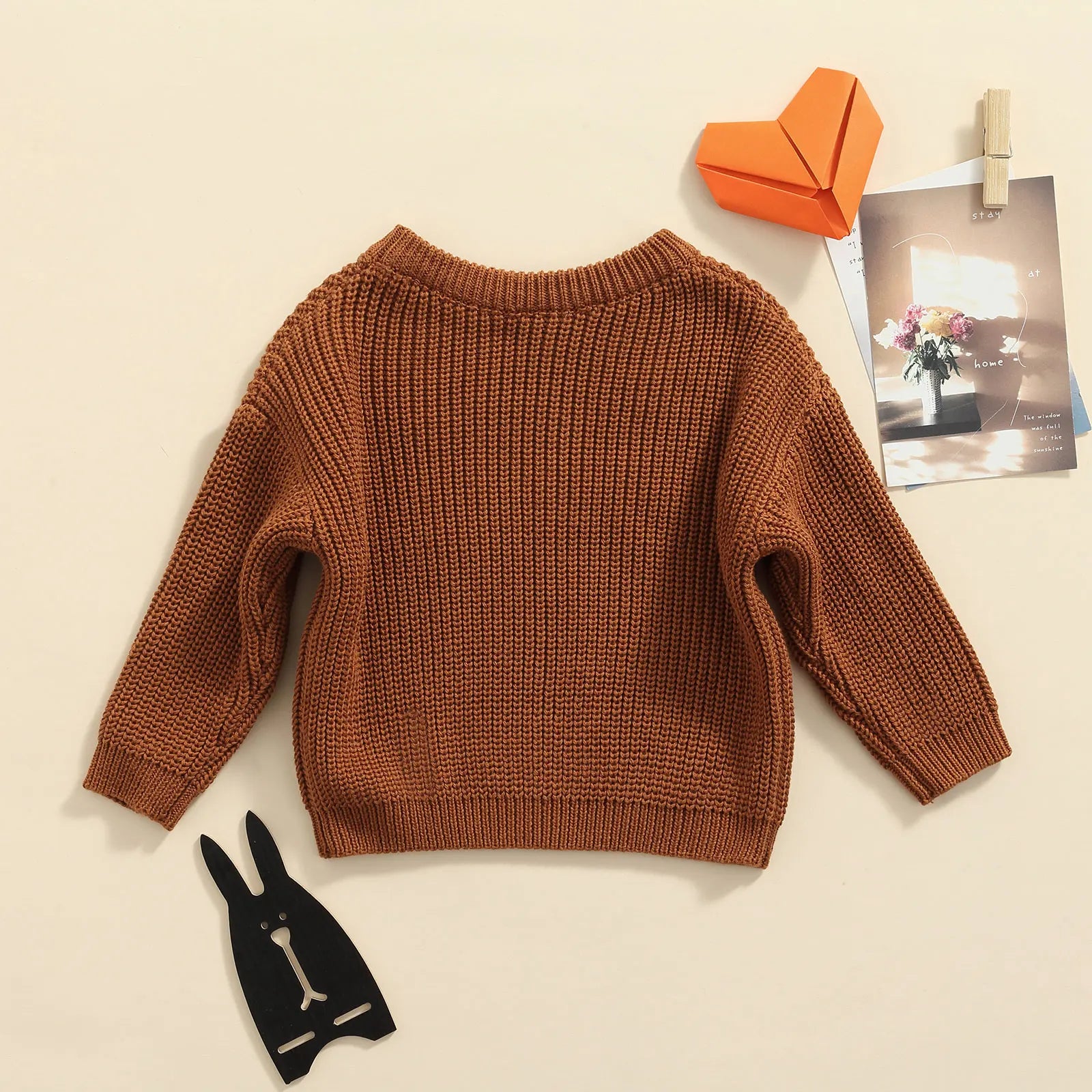 Charlie | 0-9M Autumn New Baby Boys Girls Clothing Baby Sweater Toddler Knitted Sweater Newborn Knitted Cotton Baby Sweater Tops with Long Sleeves