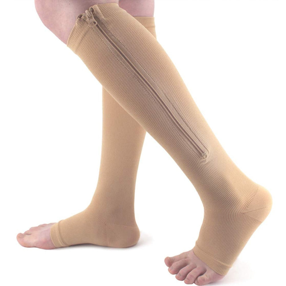 Support Compression Stockings with Zipper - Alex