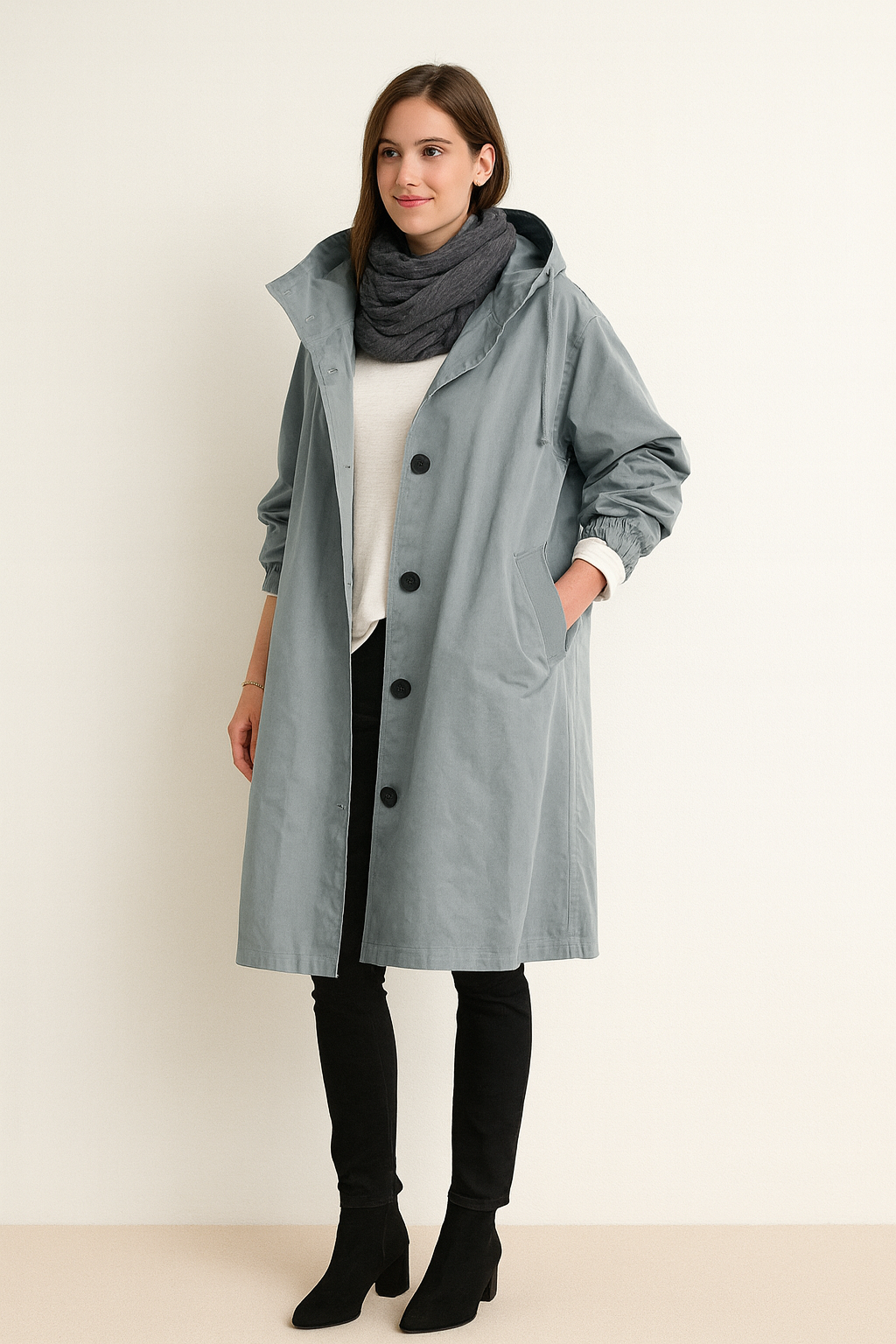 Julia | Autumn – Soft Cottonfeel – Long Coat