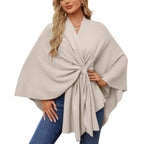 Rosalie | Autumn – Soft Wool Feel Wrap Poncho