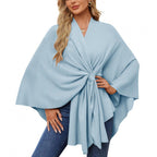 Rosalie | Autumn – Soft Wool Feel Wrap Poncho