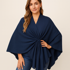 Rosalie | Autumn – Soft Wool Feel Wrap Poncho