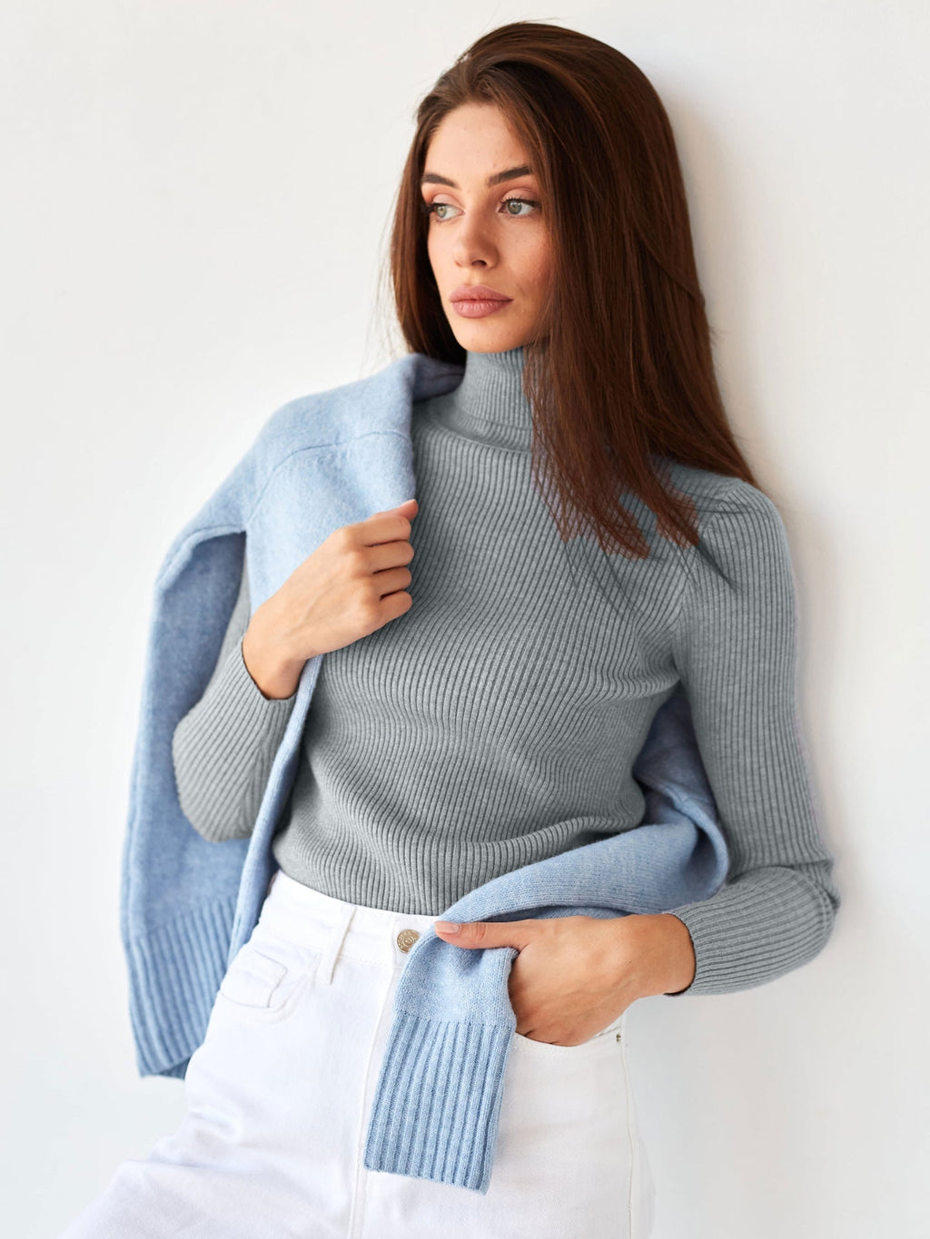 ISA | Classic cotton turtleneck sweater