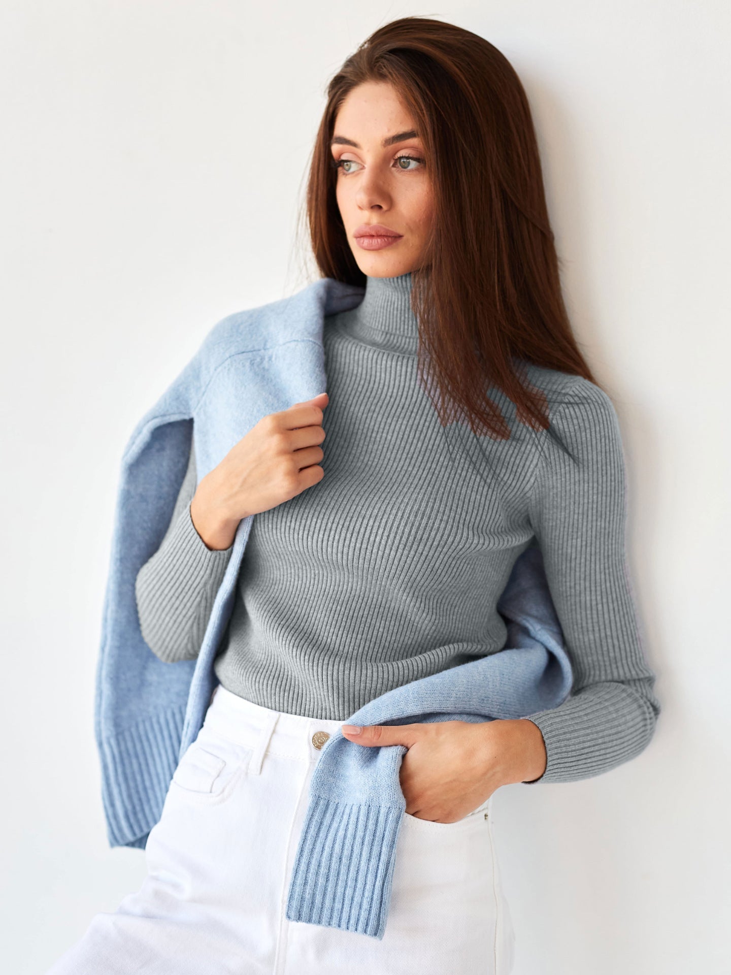 ISA | Classic cotton turtleneck sweater