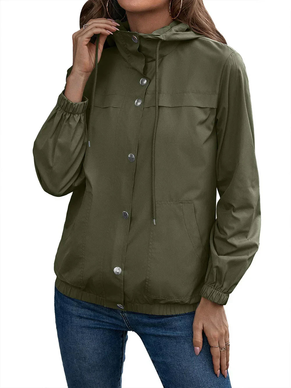 ISA | Waterproof hooded trench coat