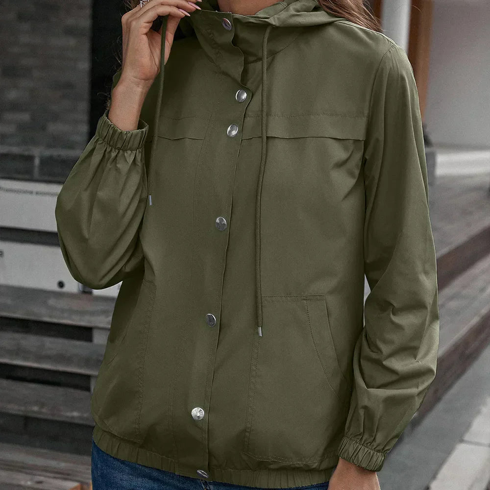 ISA | Waterproof hooded trench coat
