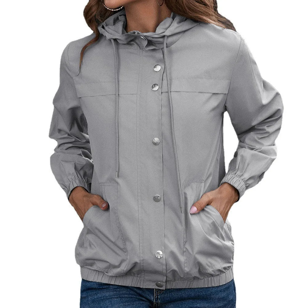 ISA | Waterproof hooded trench coat