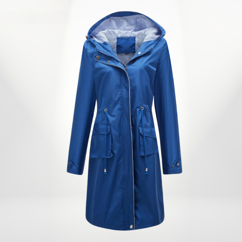 Lois | Weather-Resistant Structured Hooded Trench Coat