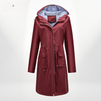 Lois | Weather-Resistant Structured Hooded Trench Coat