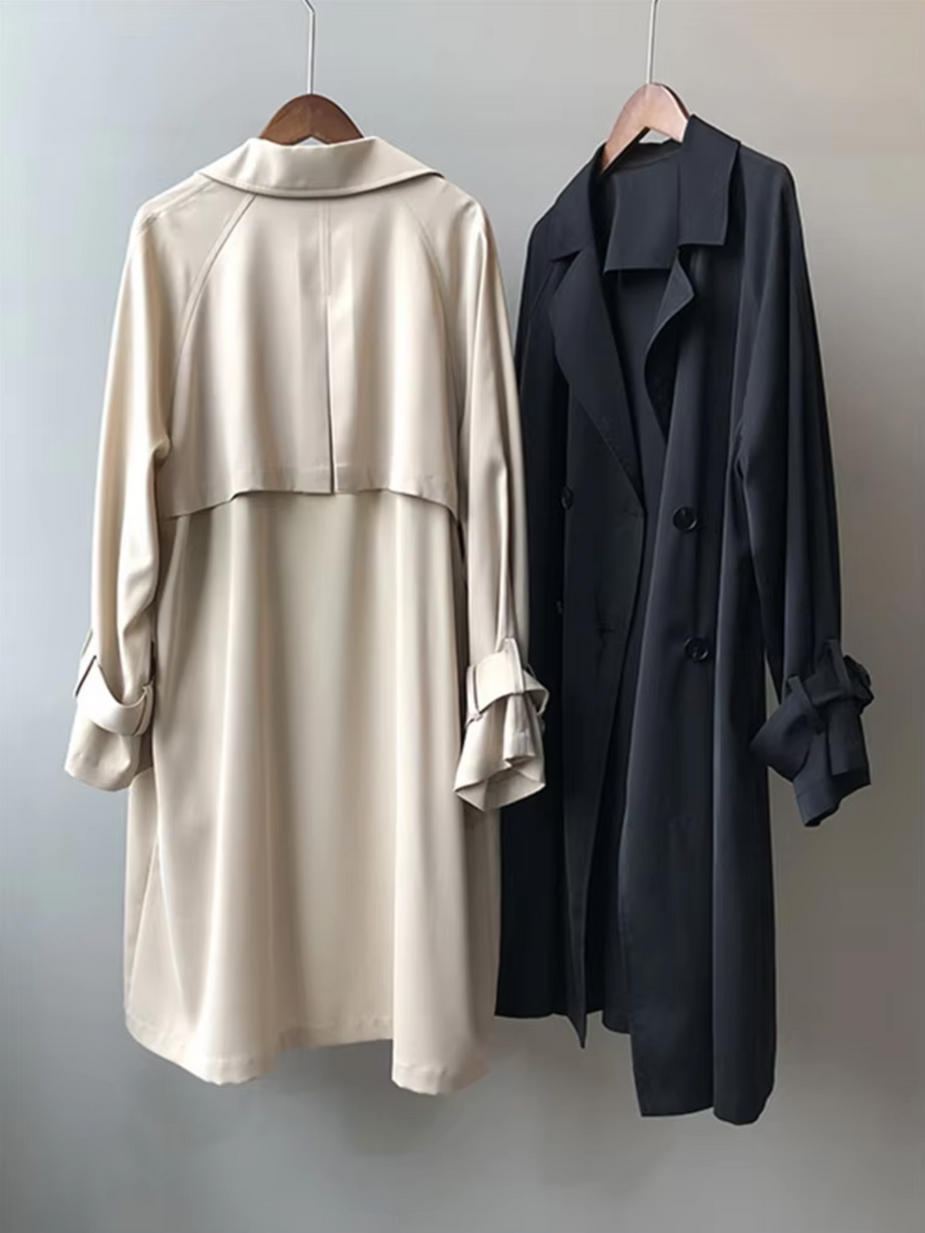 Isa | Timeless Long Waterproof Trench Coat