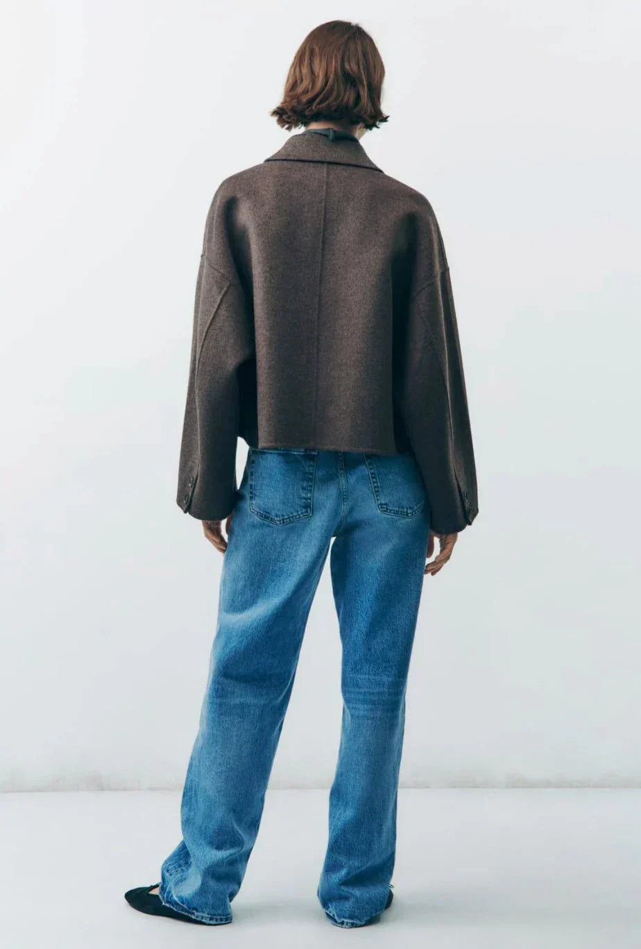 Riley | Autumn – Wool Feel Oversized Short Coat