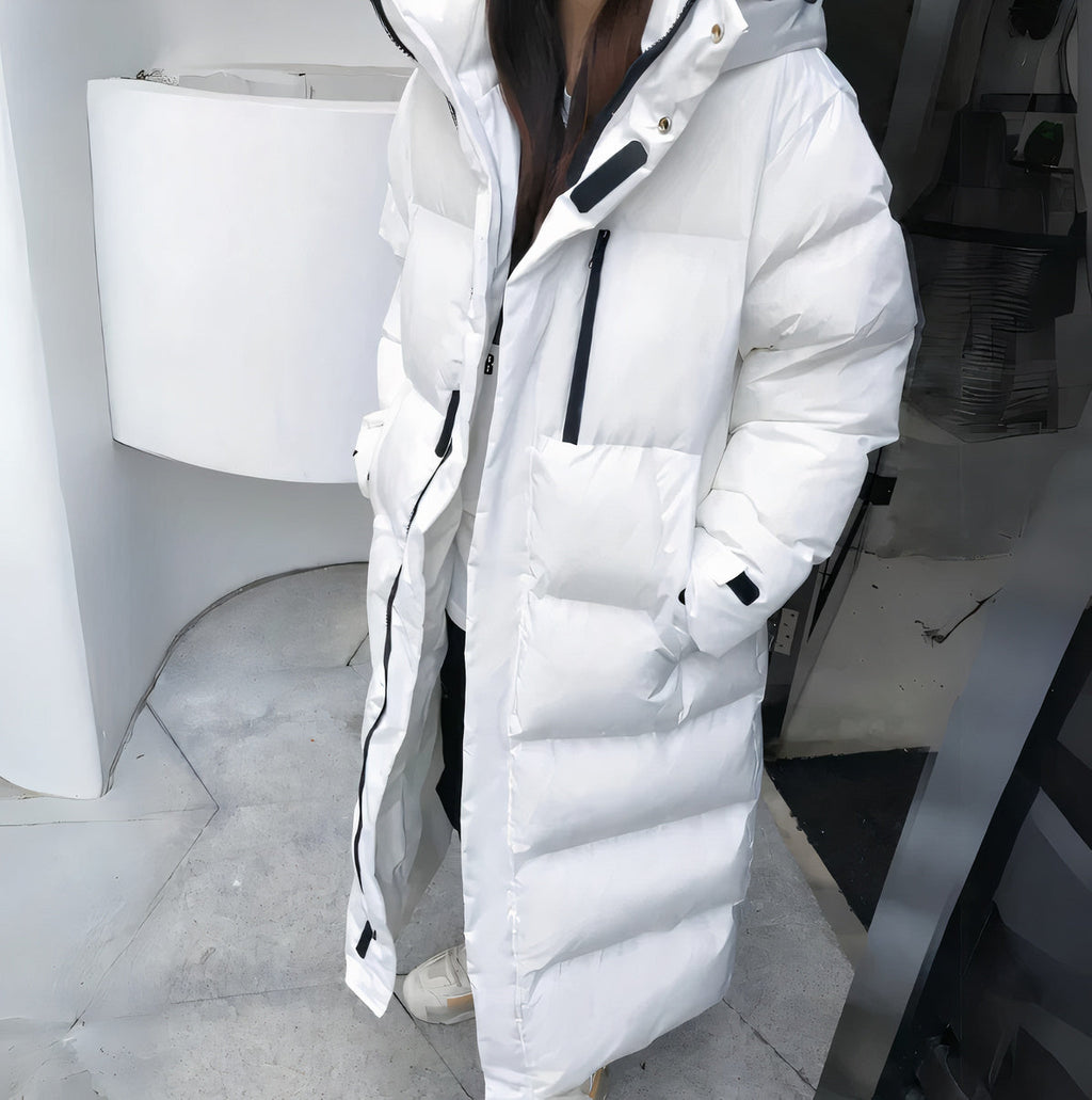 Kim | Long jacket, waterproof, windproof, hood, pockets, lining