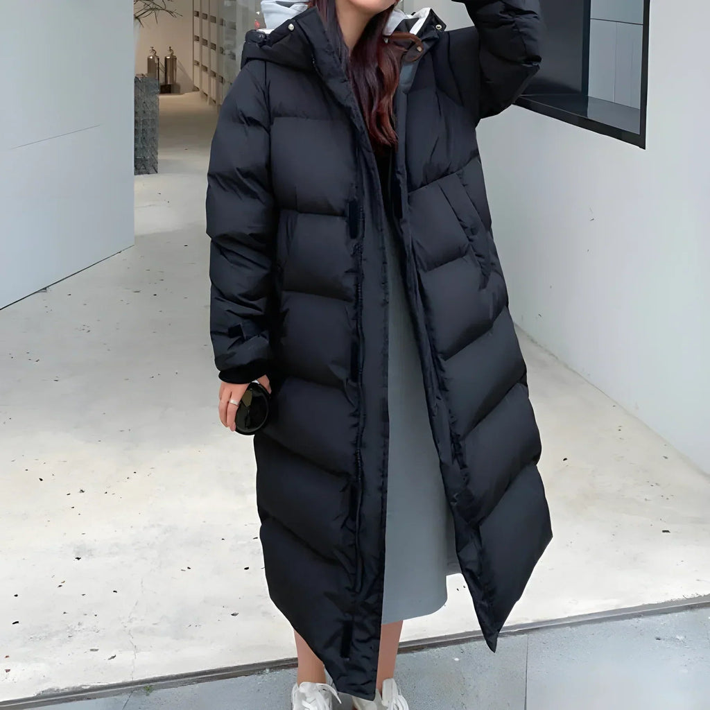 Kim | Long jacket, waterproof, windproof, hood, pockets, lining