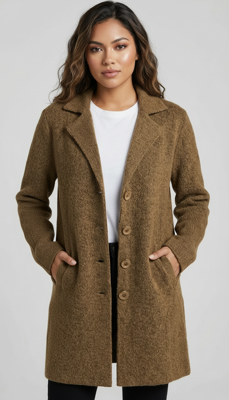 Elcevi | Long Casual Coat For Women