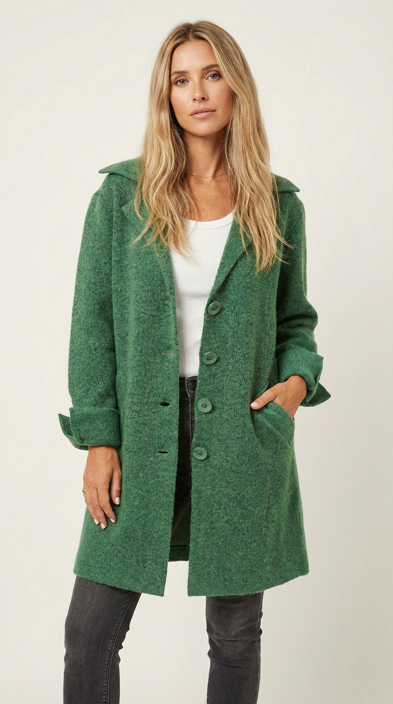 Elcevi | Long Casual Coat For Women