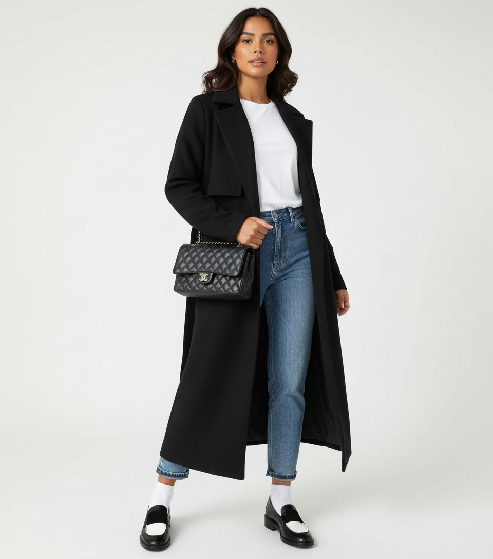 Elcevi | Long Trench Coat For Women