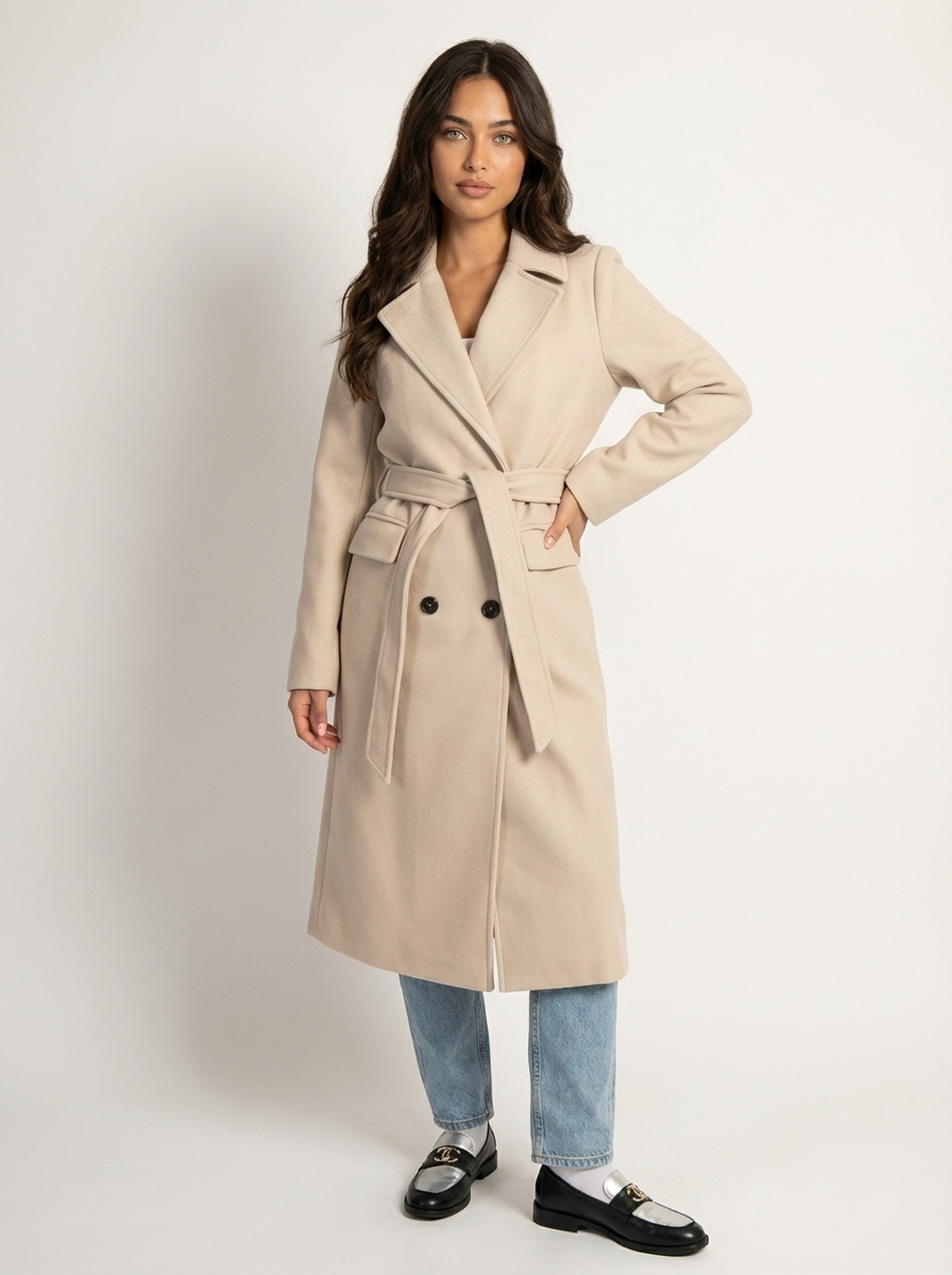 Elcevi | Long Trench Coat For Women
