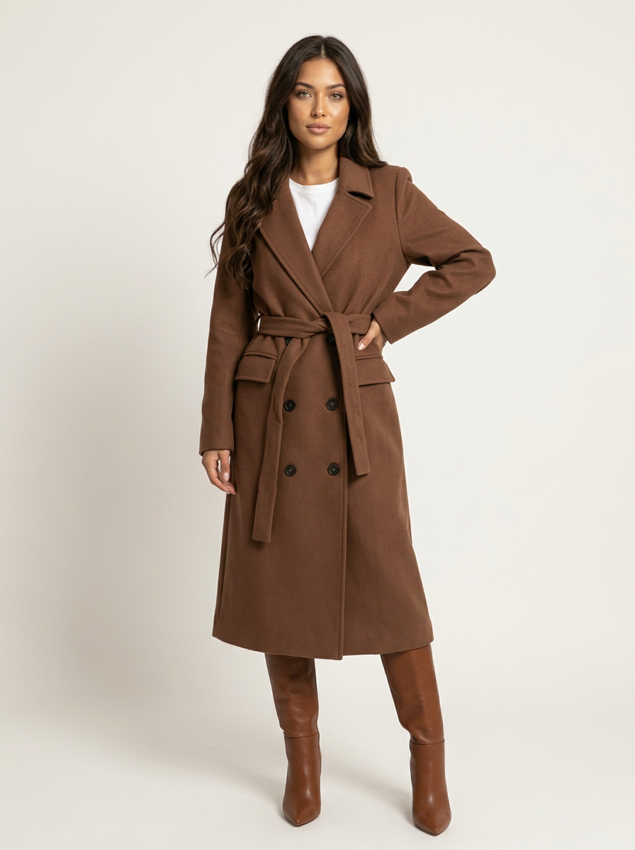 Elcevi | Long Trench Coat For Women
