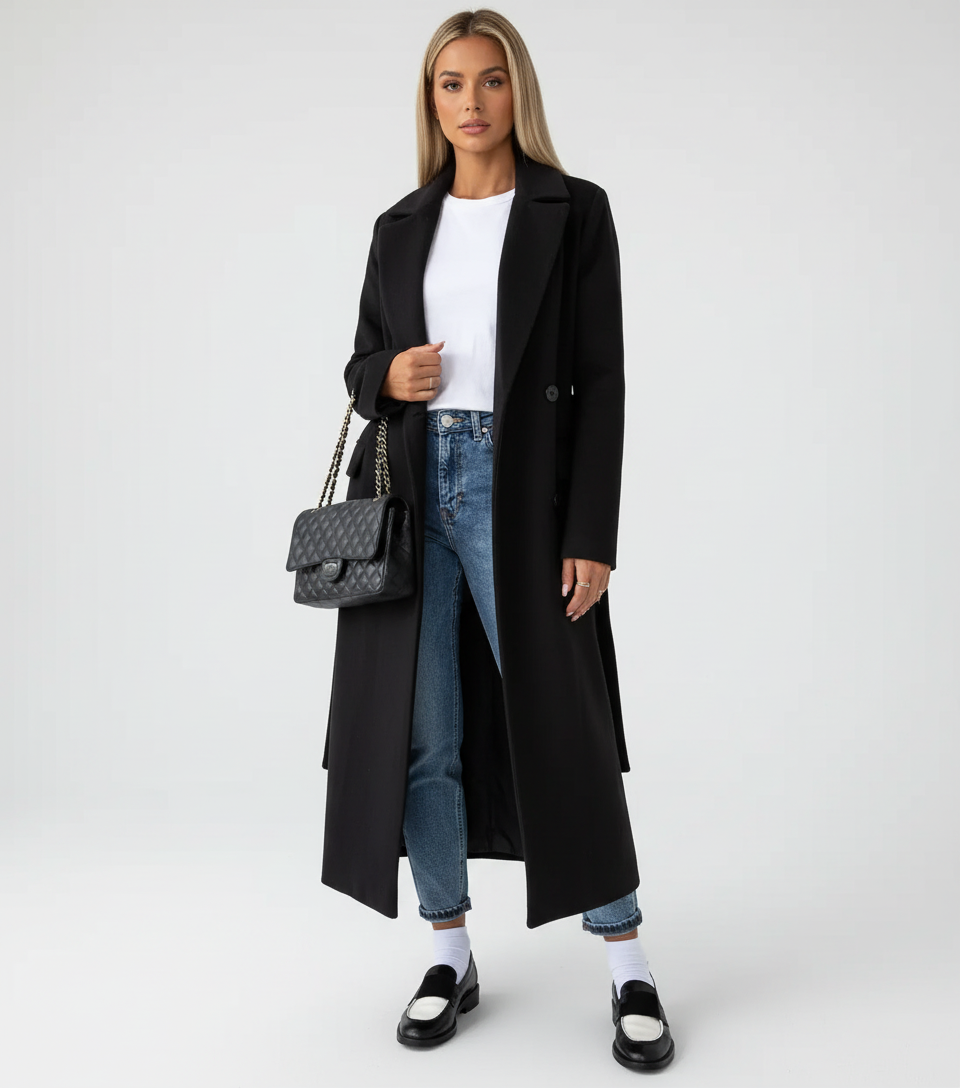 Elcevi | Long Trench Coat For Women