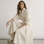 Stylish Long Blouse Dress with Tailored Fit - Emma