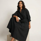 Stylish Long Blouse Dress with Tailored Fit - Emma