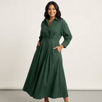 Stylish Long Blouse Dress with Tailored Fit - Emma