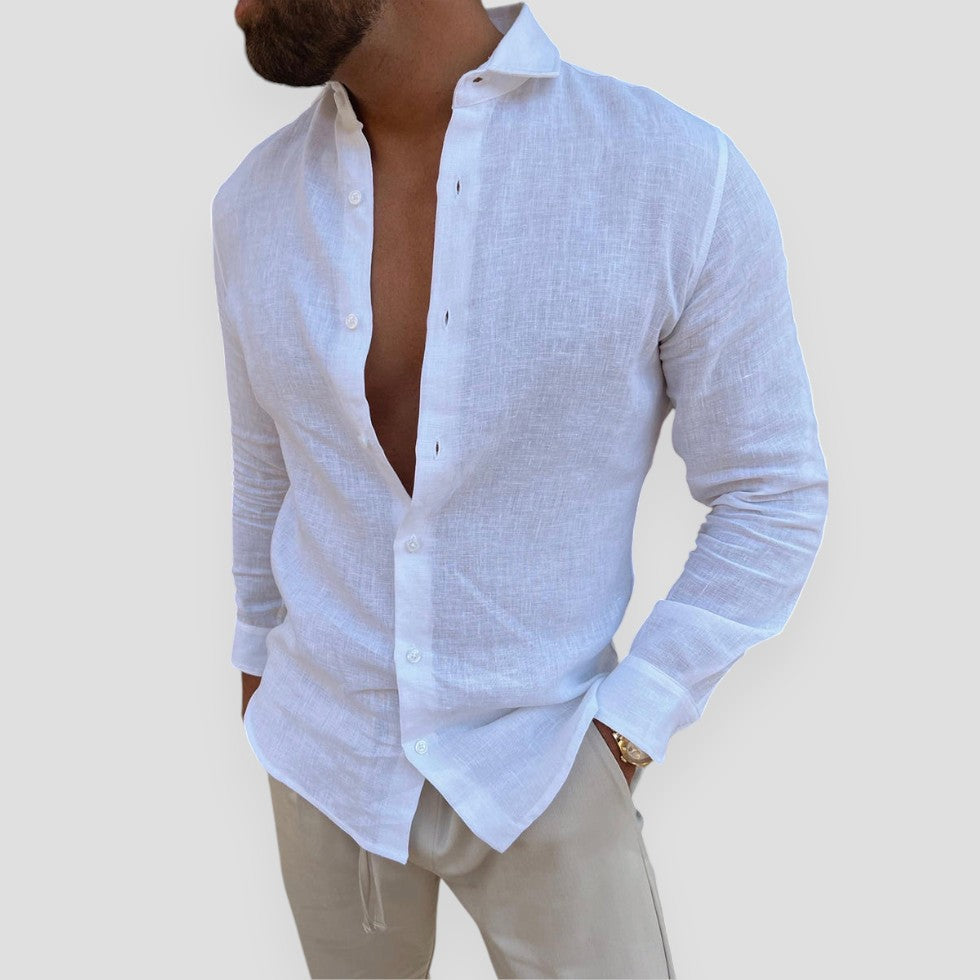Milano | Old Money Linen Shirt For Men