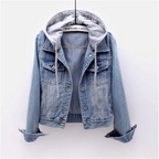 Lisa | Stylish Casual Women's Denim Jacket with Removable Hood
