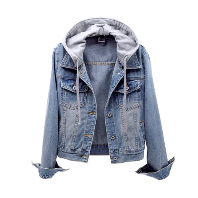 Lisa | Stylish Casual Women's Denim Jacket with Removable Hood